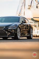 Lexus LS500h AWD on Vossen Wheels (S17-01) 2018 года (JP)